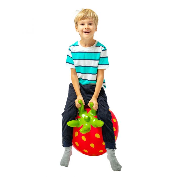 Gerrardo's Toys Jumpy Aardbei Skippybal - tot 100 kg