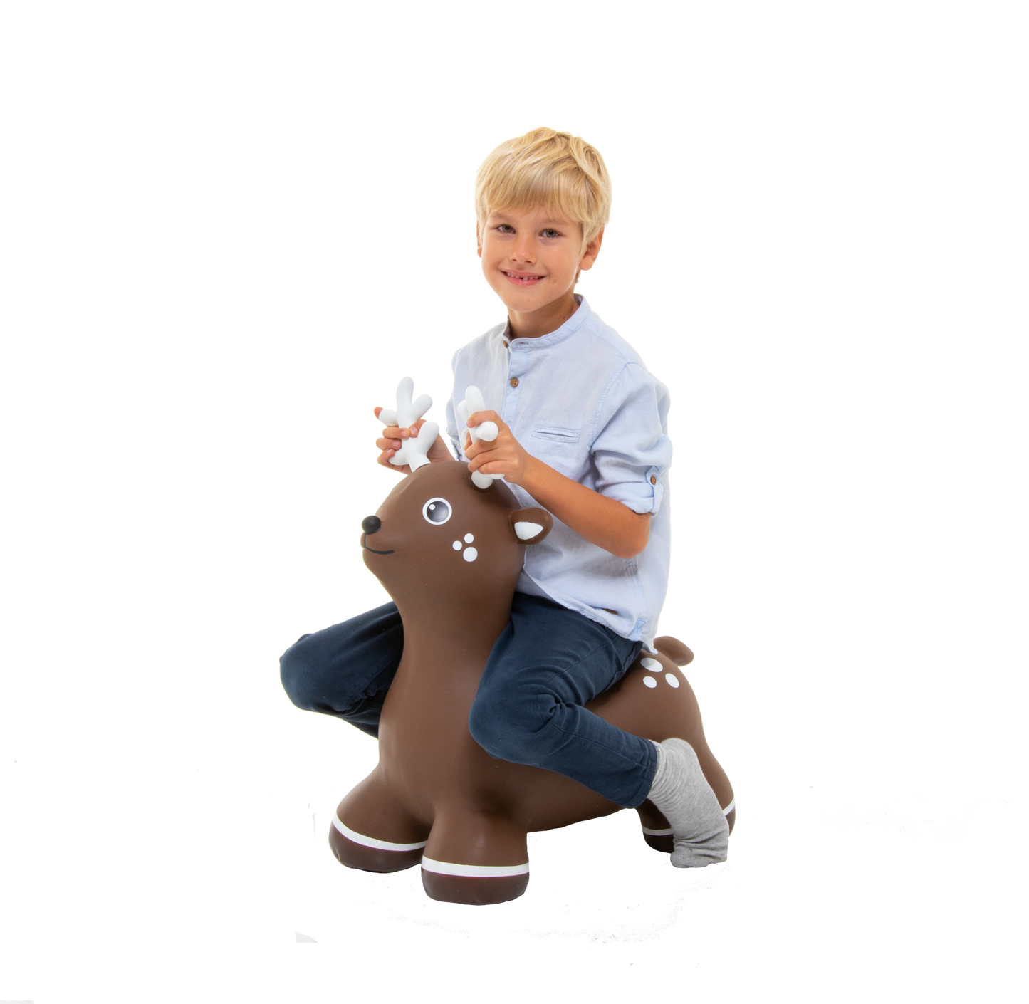 Gerrardo's Toys Jumpy Hert Skippybal - Bruin - tot 100 kg