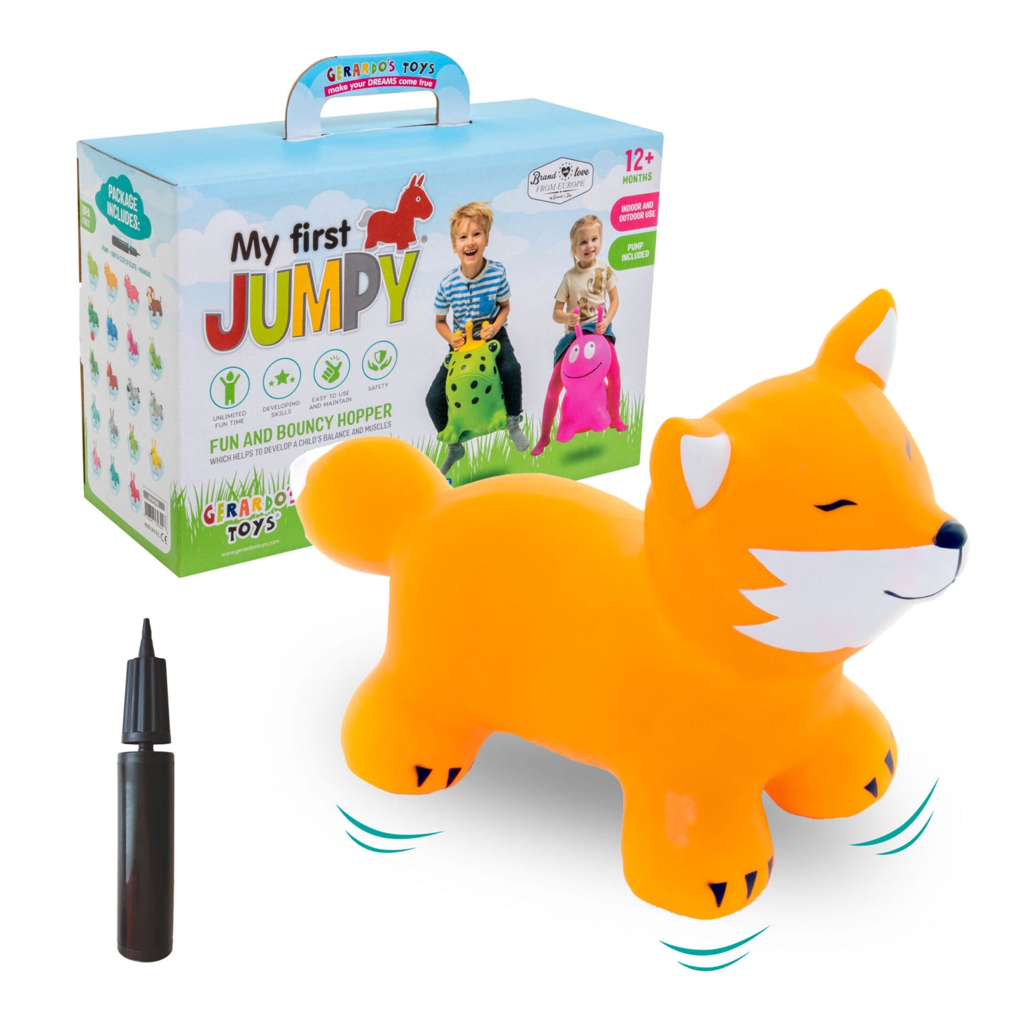 Gerrardo's Toys Jumpy Vos Skippybal - tot 100 kg