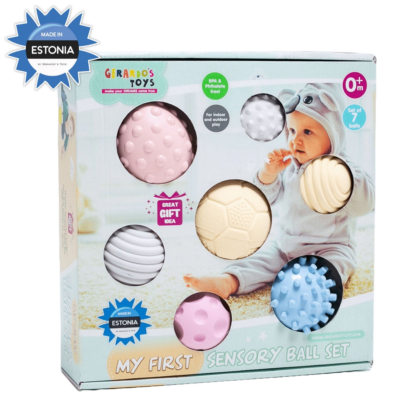 Gerrardo's Toys Sensory Ballenset - 7 stuks