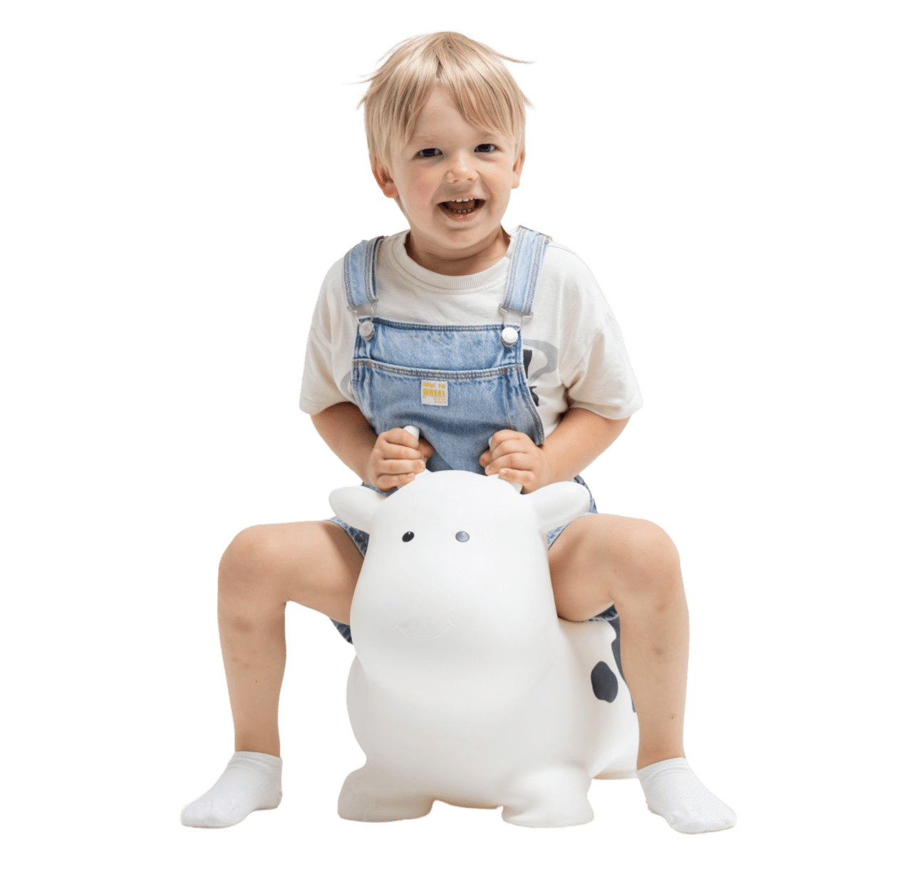 Gerrardo's Toys Jumpy Koe Skippybal - Zwart-Wit - tot 100 kg