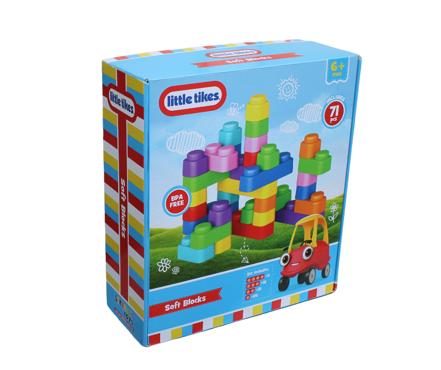 Gerrardo's Toys Little Tikes Zachte Bouwblokken - 71 stuks