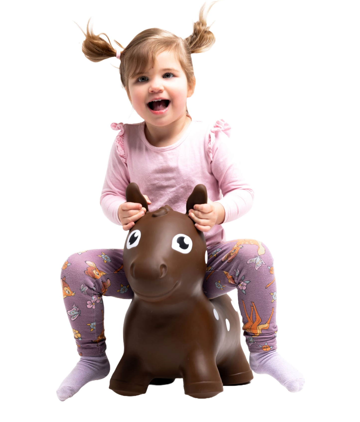 Gerrardo's Toys Jumpy Paard Skippybal - Bruin - tot 100 kg