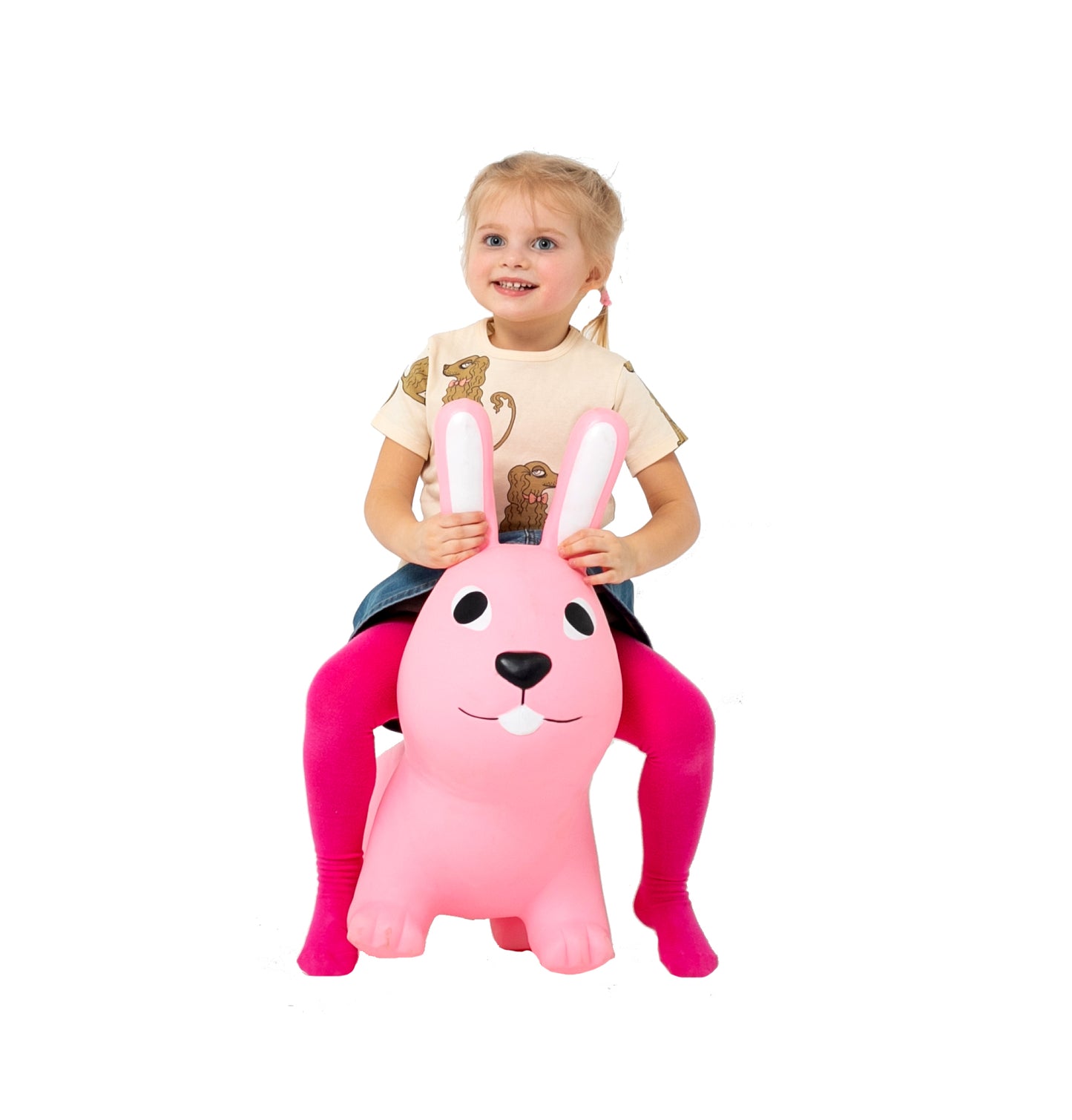 Gerrardo's Toys Jumpy Haas Skippybal - Roze - tot 100 kg