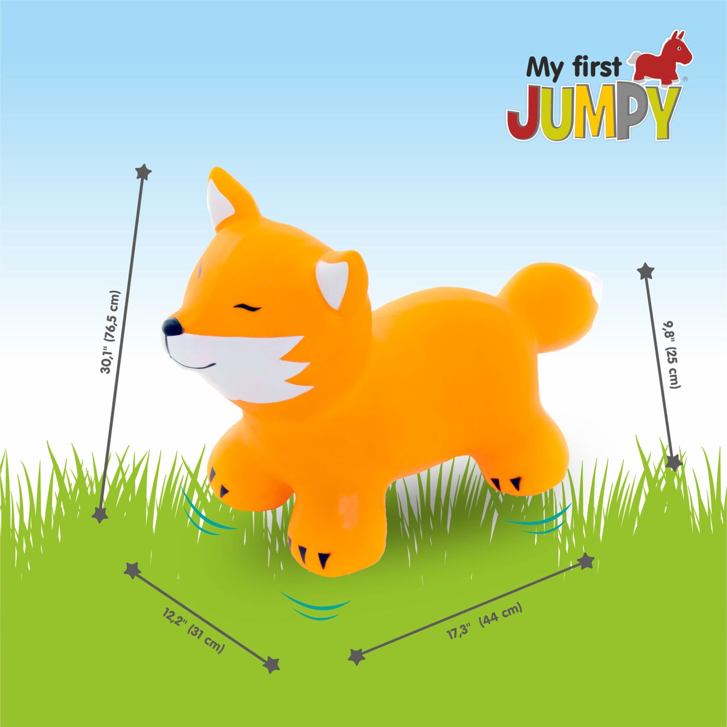 Gerrardo's Toys Jumpy Vos Skippybal - tot 100 kg