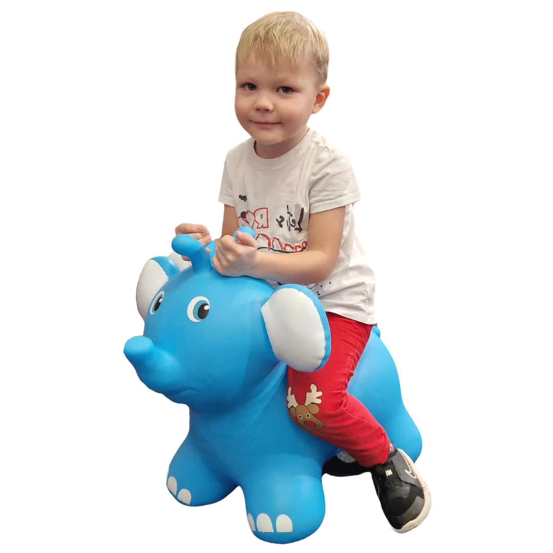 Gerardo's Toys Jumpy Olifant Skippybal - Blauw - tot 100 kg