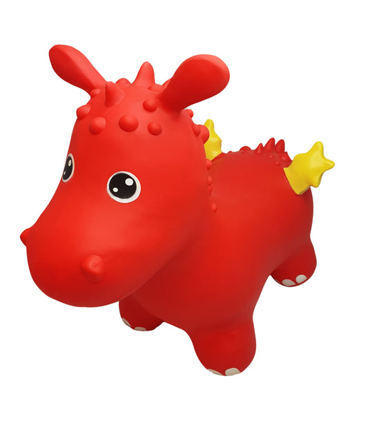 Jumpy Draak Skippybal - Rood - tot 100 kg