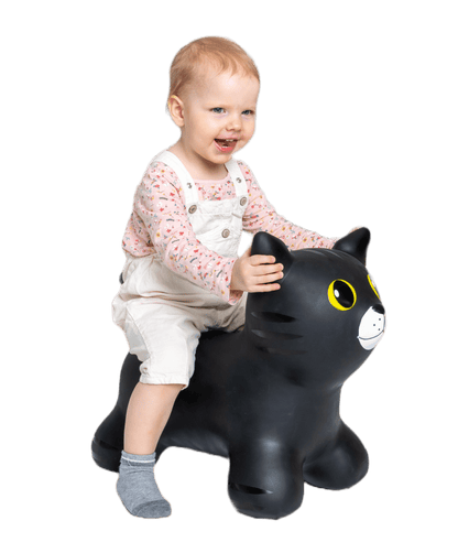 Gerrardo's Toys Jumpy Kat Skippybal - Zwart - tot 100 kg