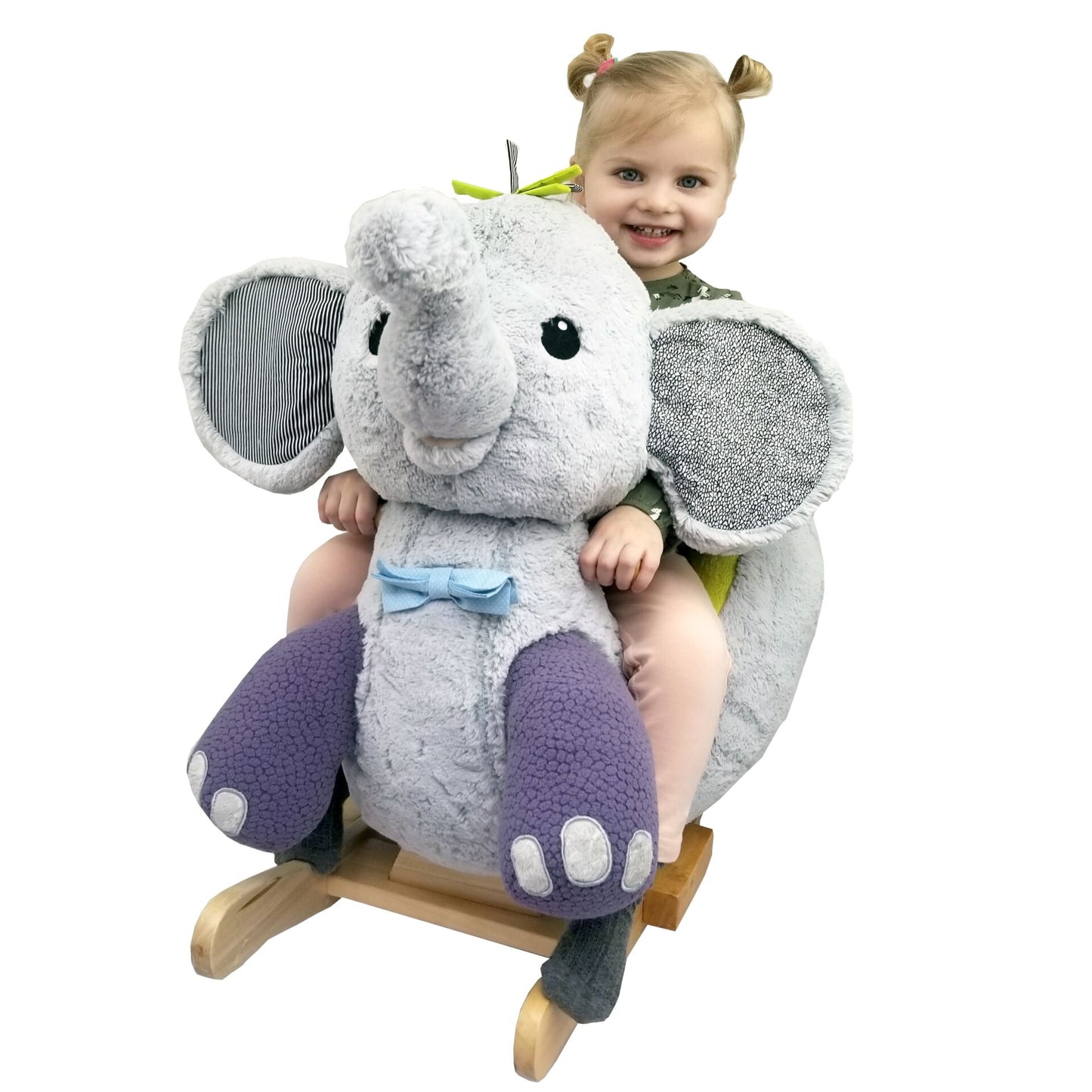 Gerrardo's Toys Little Rocker Olifant Hobbelpaard - met Muziek - tot 35 kg