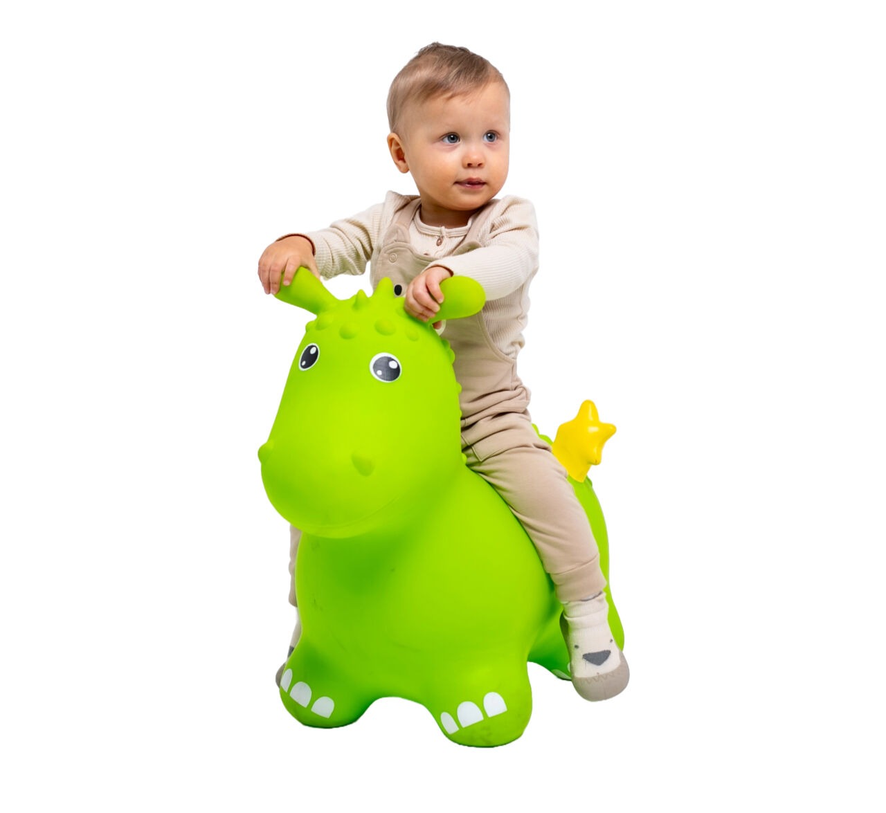 Gerardo's Toys Jumpy Draak Skippybal - Groen - tot 100 kg