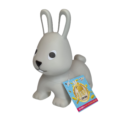 Gerrardo's Toys Jumpy Haas Spaarpot - Grijs