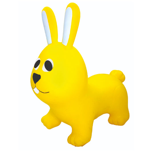 Gerrardo's Toys Jumpy Haas Skippybal - Geel - tot 100 kg