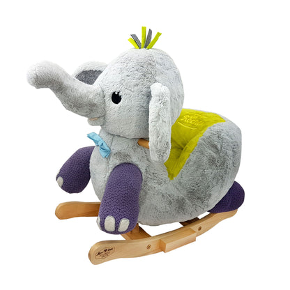 Gerrardo's Toys Little Rocker Olifant Hobbelpaard - met Muziek - tot 35 kg