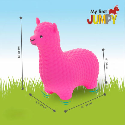 Gerrardo's Toys Jumpy Alpaca Skippybal - Fel Roze - tot 100 kg