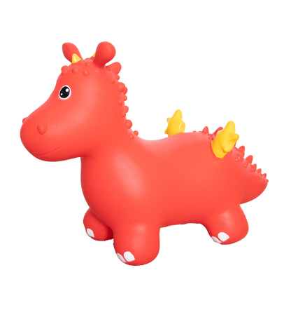 Gerardo's Toys Jumpy Draak Skippybal - Rood - tot 100 kg