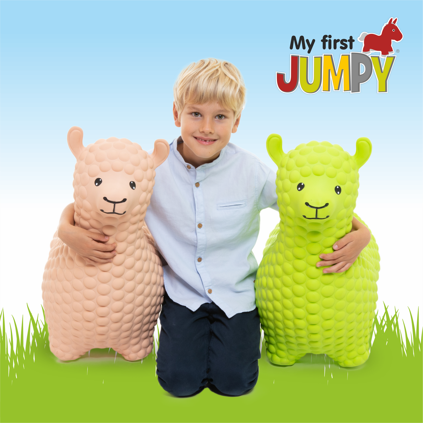 Gerrardo's Toys Jumpy Alpaca Skippybal - Beige - tot 100 kg
