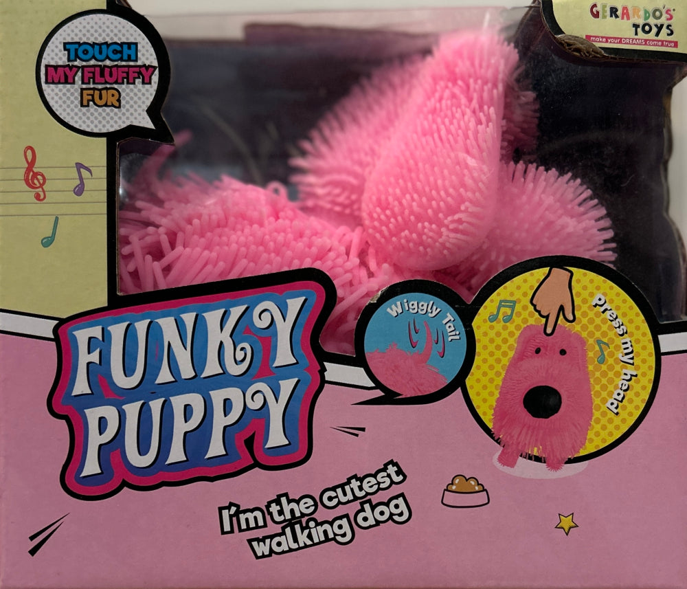 Gerrardo's Toys Funky Puppy met Muziek - Roze