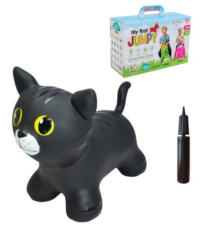 Gerardo's Toys Jumpy Kat Skippybal - Zwart - tot 100 kg