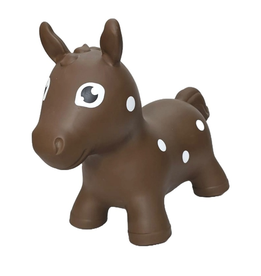 Gerrardo's Toys Jumpy Paard Skippybal - Bruin - tot 100 kg